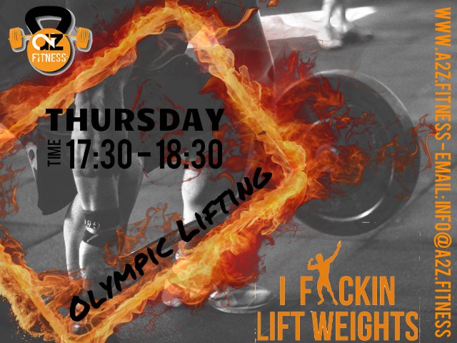 A2ZFITNESS_MCR's tweet photo. A2Z are RECRUITING, Come down 5.30pm and join us for our Olympic Lifting Class, Suitable for all!! Claim your FREE 2 WEEK Pass Message me back its that simple! Its the hottest ticket in town!! https://t.co/G5khedZTp4 #TeamA2Z #TeamShred #Callisthenics #Fitness #CIrcuitTraining https://t.co/IUvSByjsIb