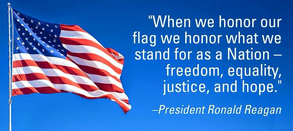 943TheTalker's tweet image. #FlagDay #RonaldReagan #WhyIStand #NeverForget 🇺🇸❤️