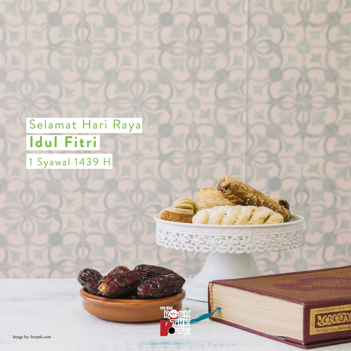 Rock the Vote Indonesia mengucapkan selamat Hari Raya Idul Fitri bagi teman-teman yang merayakan.

Semoga kita menjadi pribadi yang lebih baik lagi  😇

Today's youth, Tomorrow democracy

#rockthevoteindonesia #rockthevote #EidMubarak #IdulFitri #Politics #Politik