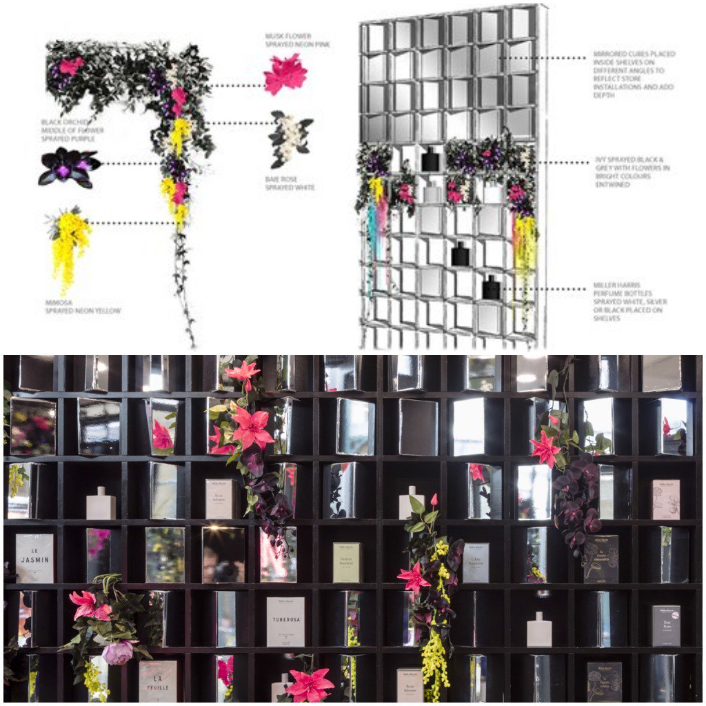 Prop_Studios's tweet photo. We love it when our #ideas come to life! 💡 Check out the vision and the manifeststion below 🙌🏻 - #MillerHarris 🌹#RetailDesign #MockUp https://t.co/WgqzLdngig