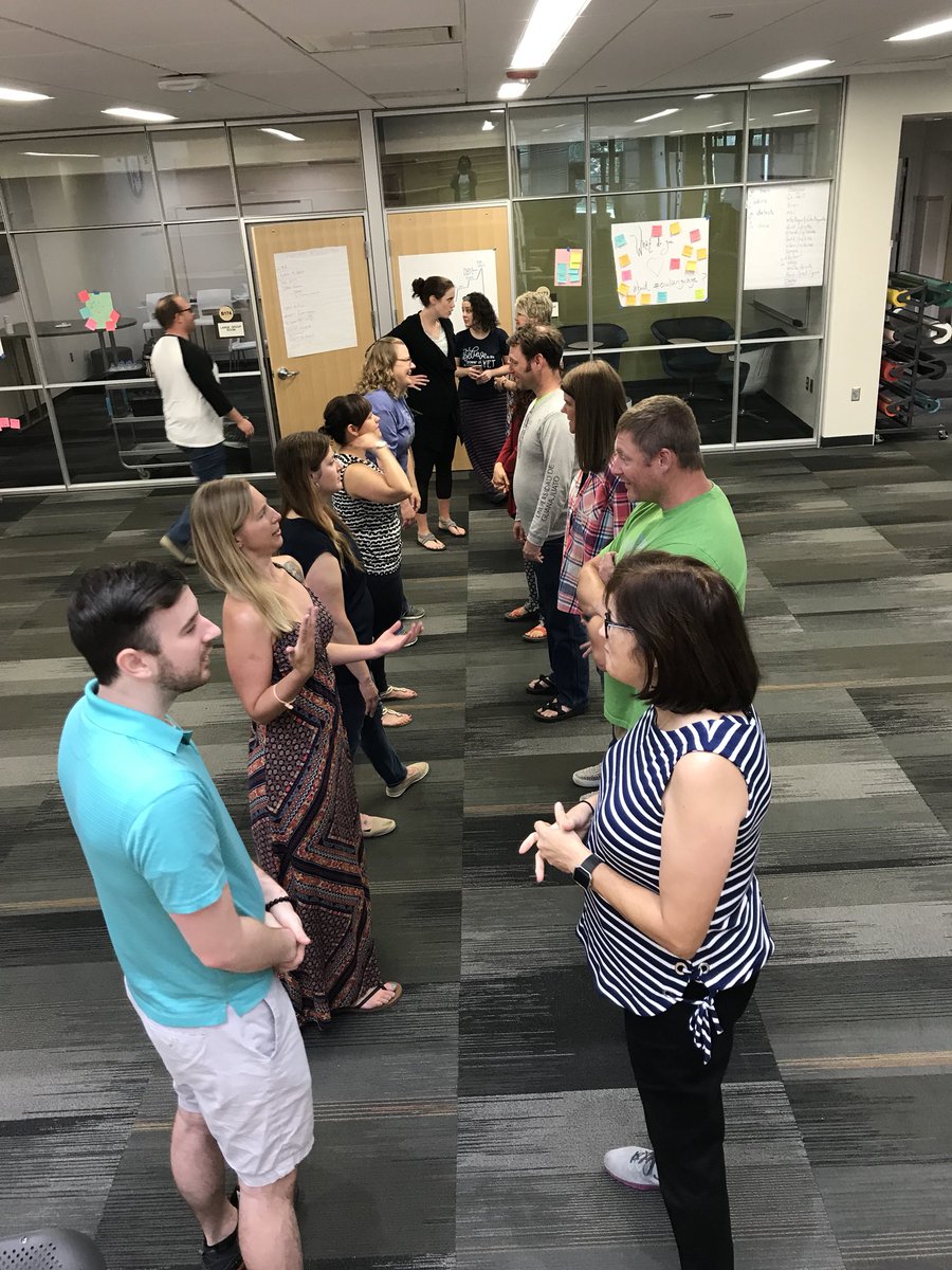 OWLanguage's tweet photo. Day 4 of #owlmwbc18 we focused on overcoming the “yeah buts” and walls we build in order to create a student centered classroom. #owlbootcamps #iloveowl #owlanguage https://t.co/6IZe3lSKzr