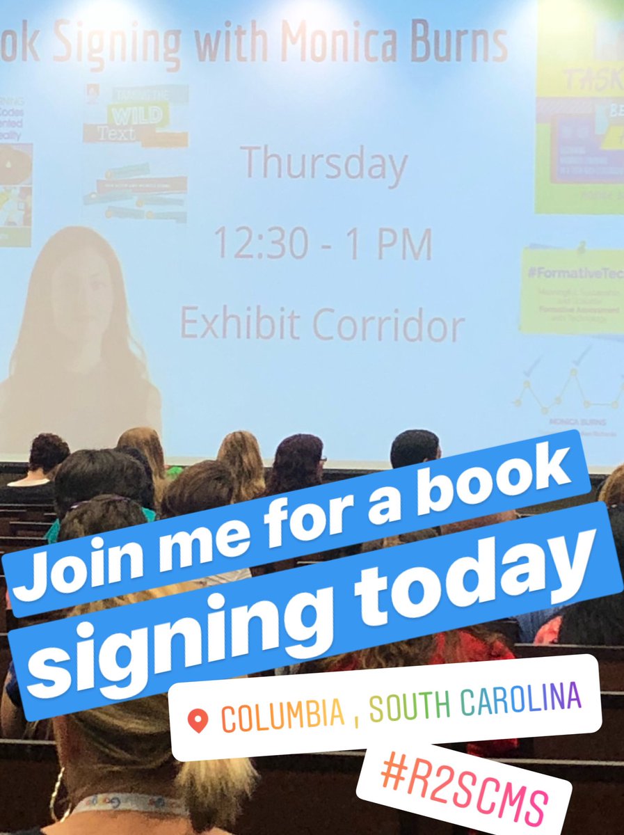 TechTia's tweet image. RT SimpleK12: RT ClassTechTips: Good morning SCMSummit! Join me for 3 sessions &amp;amp; a book signing today! 
#tasksbeforeapps #tamingthewildtext #formativetech #R2SCMS