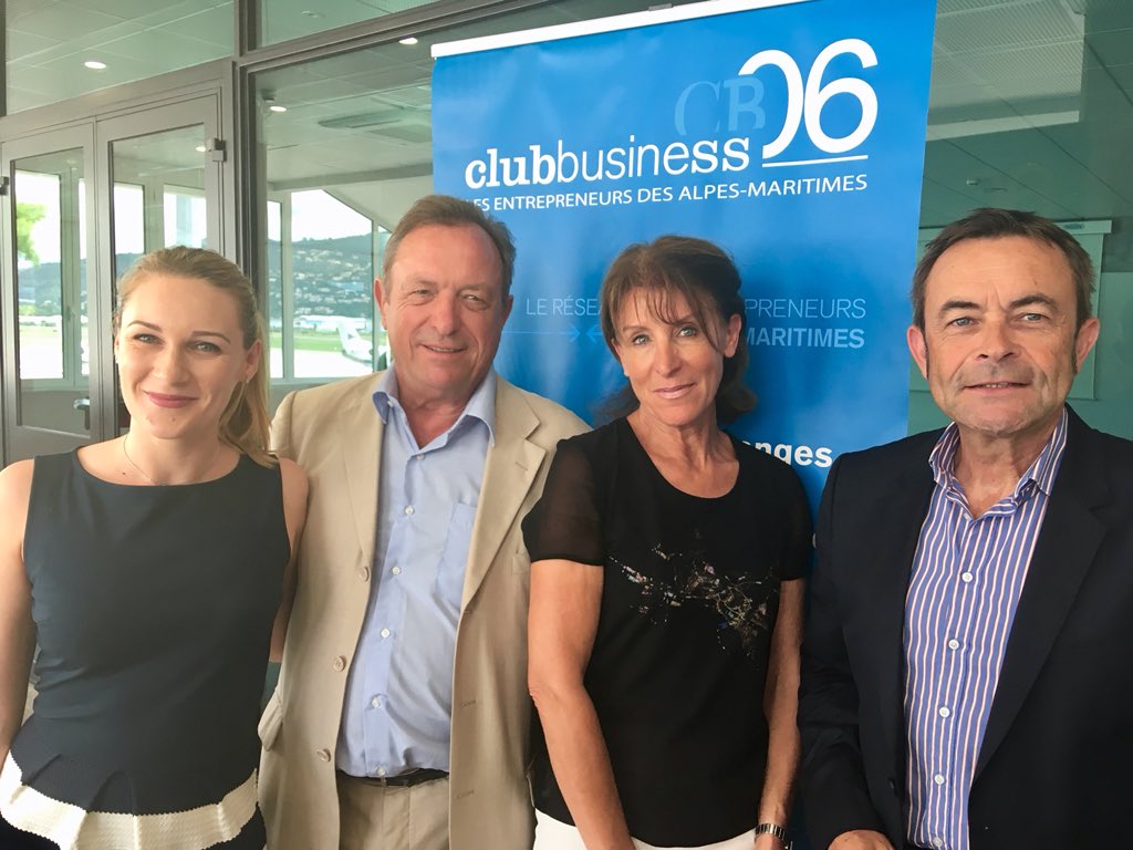 AubretHeloise's tweet photo. Déjeuner @business06 sur le thème de la #video avec @MarcClavereau @LcmaReportages, un beau moment https://t.co/BDArwa8DpW