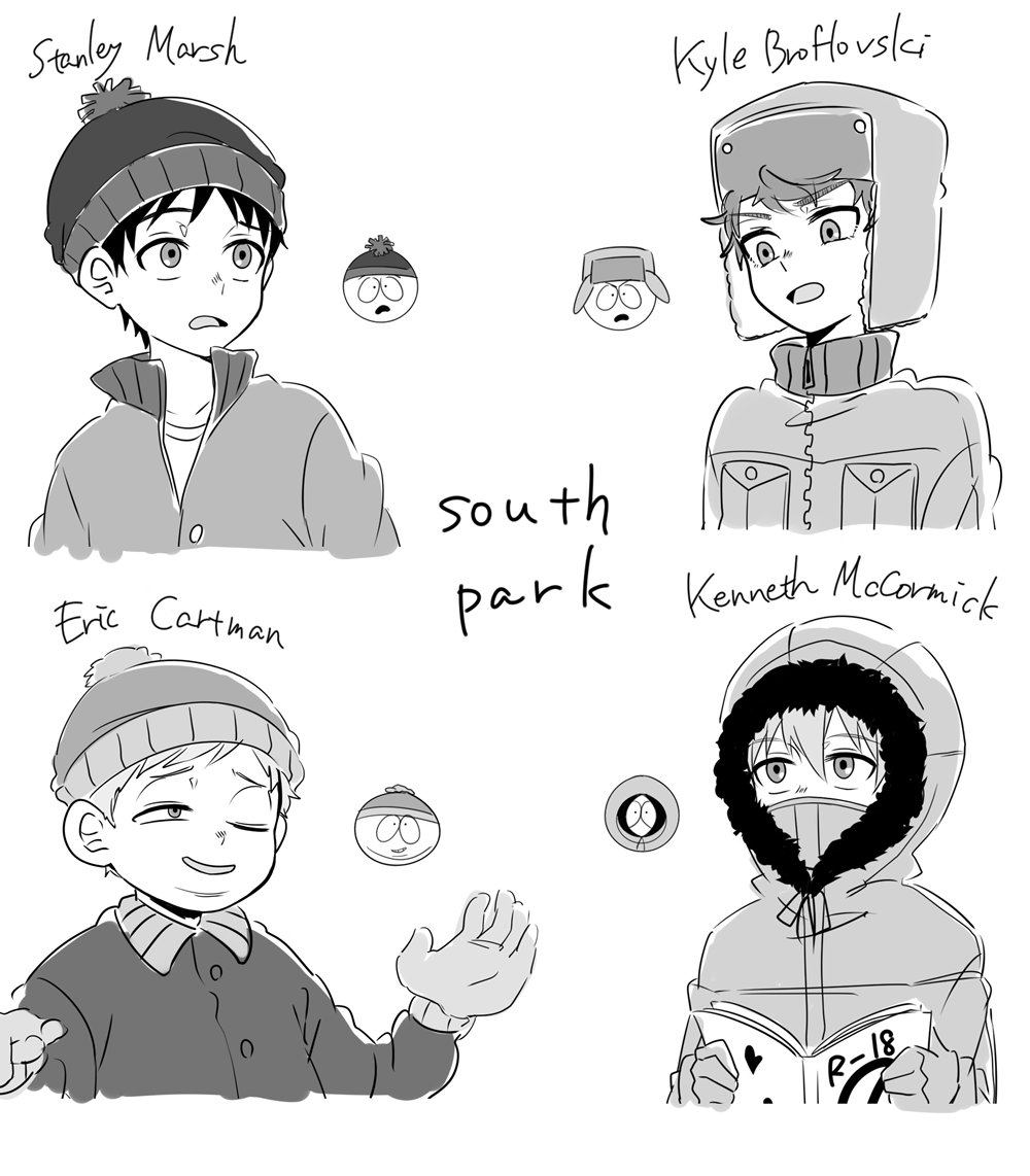 wa11_wa11's tweet image. 4人 #SouthPark