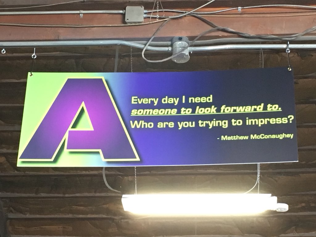 JonathanMauger1's tweet photo. @McConaughey @jklivinFNDN Great rules to live by! Great reminders to motivate the best damn garage door installers in America. @AlphaOvrhd_Bil #AlrightAlrightAlright #alphaoverheaddoor #firstnameindoors #whatmotivatesyou https://t.co/NODYVjE26R