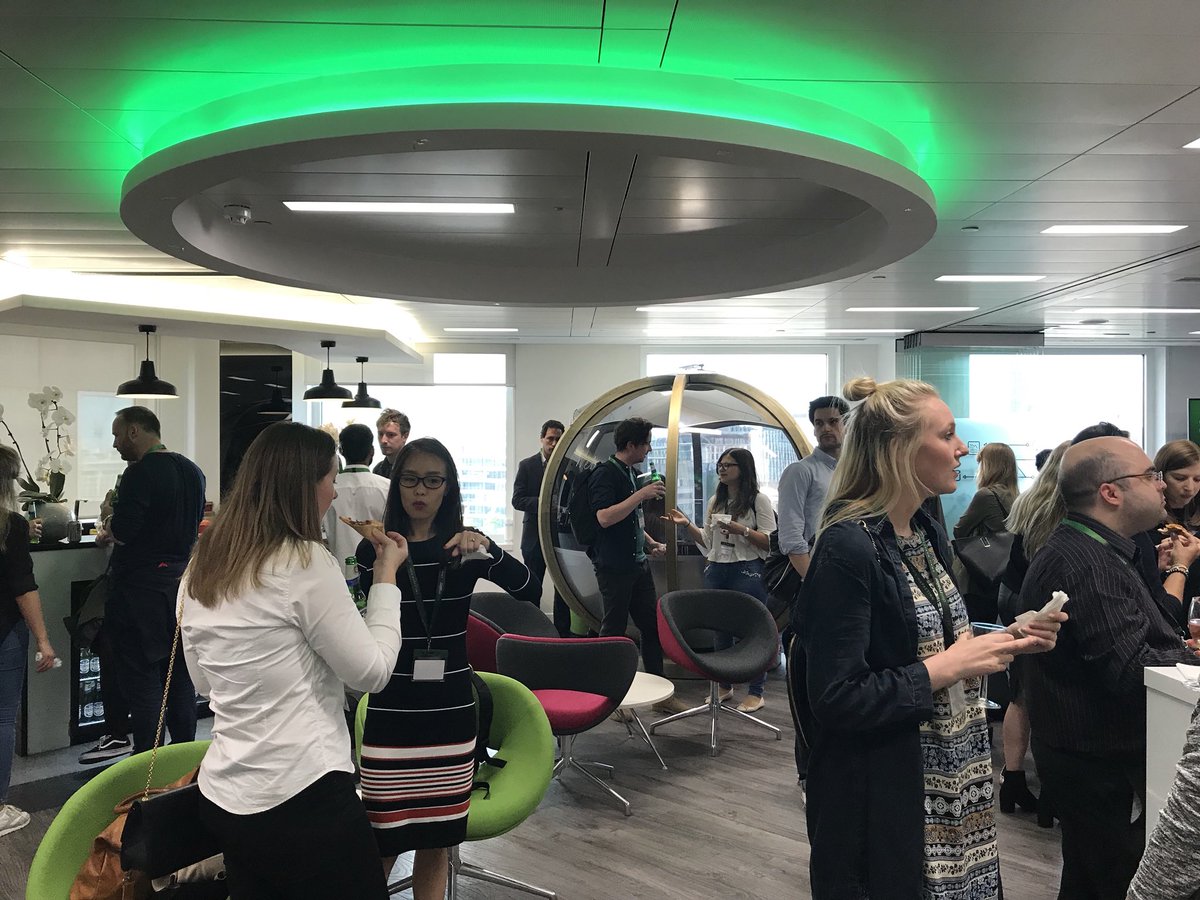 dotdigital's tweet photo. Pizza and beer it must be a #dotlive. Take your seats we’re about to dive deep into Hitting the Mark 2018 @dotmailer #HTM2018 https://t.co/tgF1njdRWk