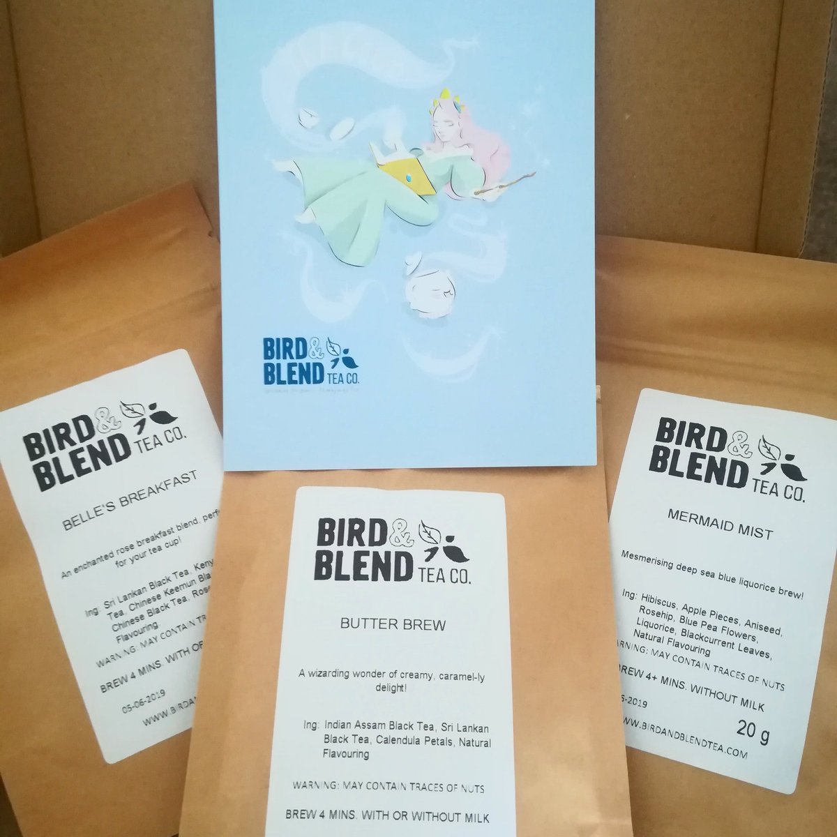 Got home to a lovely package - my first @BirdandBlendTea tea tasting club! ☕❤️ They all sound amazing. Thank you @maggers1993 😘 #birdandblendteaco.