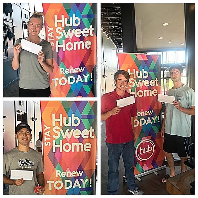 HubAtOxford's tweet photo. Smiles all around The Hub office today! These residents received their referral checks and walked away $500 richer. Refer a friend and receive $500 when they sign a lease! 💵 👯‍♀️ #corespaces #hubatoxford #hubsummer2018 #referralprogram #itsthateasy https://t.co/FSOCb8zd8g https://t.co/zEYjiw6zTl