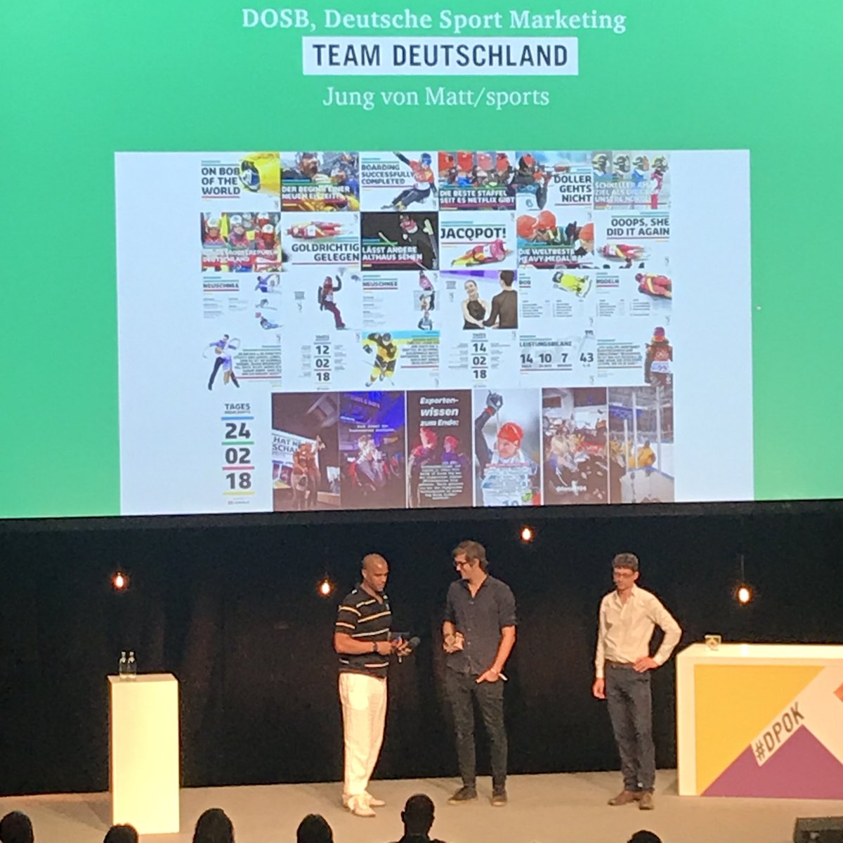 Steelfrage's tweet photo. Da ist das Ding! @jensbehler gewinnt mit dem @DOSB den @onlinepreis in der Branche „Sport und Lifestyle“! Großes Lob auch an @Marvin_Ronsdorf 💯🥇 #DOPK https://t.co/IcCkmdWOZY