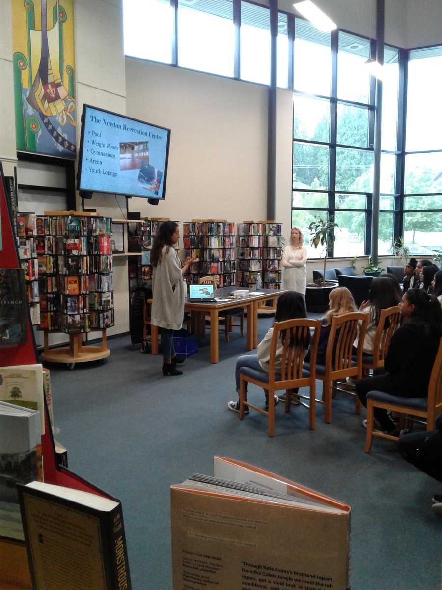 Sulli_Library's tweet image. Thanks #NewtonPublicLibrary &amp;amp; #NewtonRECcentre for visiting @SullivanHeights &amp;amp; informing us of your summer programs!