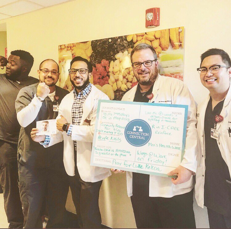 AdventHealthCFL's tweet photo. Who loves Men’s Health week?! Our Care manageMENt😉team!! ☺️ They heard about the CREATION Men’s health events during #connectioncentral 🙌🏻 https://t.co/68Za1QSy0a