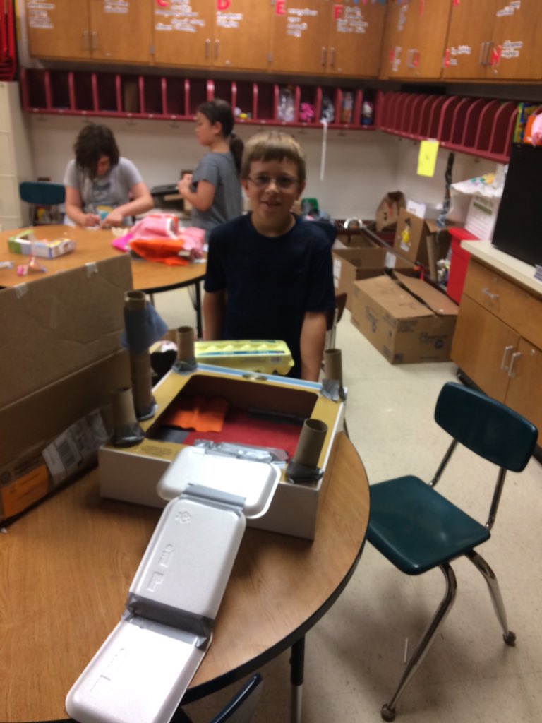 LLBBCS's tweet photo. #Boone2020 EES living the "Lifelong Learners" goal in BCS! Camp Invention # 10 Cs in action https://t.co/z1qJuFsOag