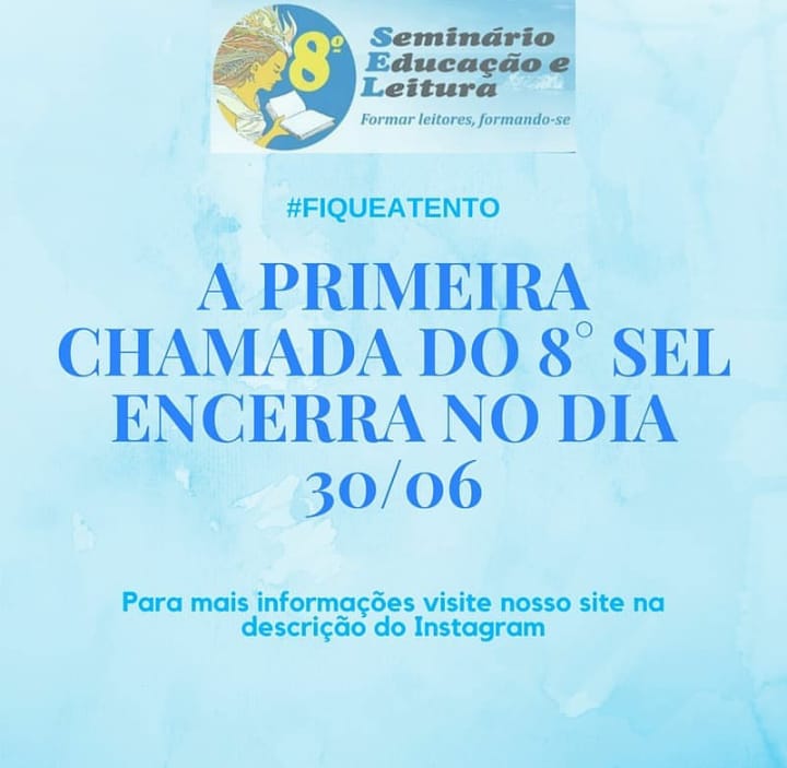 SelUfrn's tweet photo. NÃO PERCA AS DATAS! 
Acesse o site: https://t.co/KCYYYfSheG

#literatura  #formaçãodeleitores #vemprosel #selufrn #ufrn60anos #ufrn #centrodeeducação #8SEL #GrupodePesquisaEnsinoeLinguagem #primeirachamada https://t.co/p5GNjrvLhY