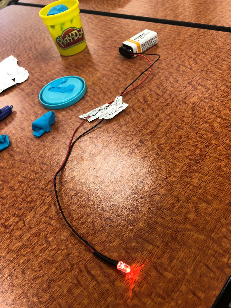 LibraryatRCES's tweet image. Mrs.Swygert from @RCESLex1 and Mrs. Allred from @NPESLex1 are enjoying Makey Makey training. We made an LED light turn on, created a switch to turn sound on and off, created a "Magic wand" to play Tetris, and now making it work with Scratch. #makerspace @DPEdStudio #oneRCE