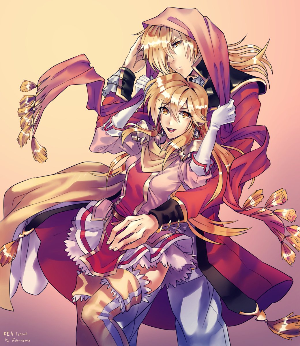 #Eldigan and #Lachesis from #fireemblem4 I love them and their tragic story...