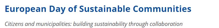 #European #Day of #Sustainable #Communities with <a href="/EU_EESC/">European Economic and Social Committee</a>

More: eesc.europa.eu/en/agenda/our-…