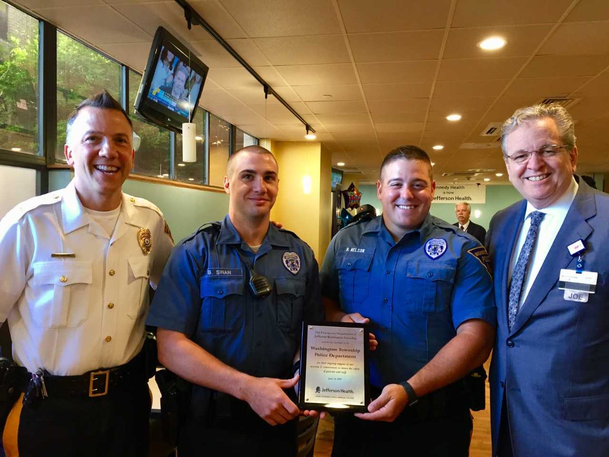 JoeDevineNJ's tweet photo. We said 'thank you’ and showed our appreciation to area law enforcement officers for all they do at a complimentary breakfast held this morning at Jefferson Washington Township Hospital. These fine officers are truly heroes of our community! https://t.co/mwXNOhulo1