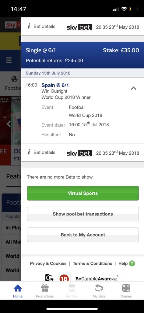 shouts24's tweet photo. Despite manager troubles @shouts24 we are backing Spain to lift the World Cup🏆🇪🇸 #WorldCup #WorldCup2018 #Bets #worldcuptip https://t.co/vQLVIU3Pjw