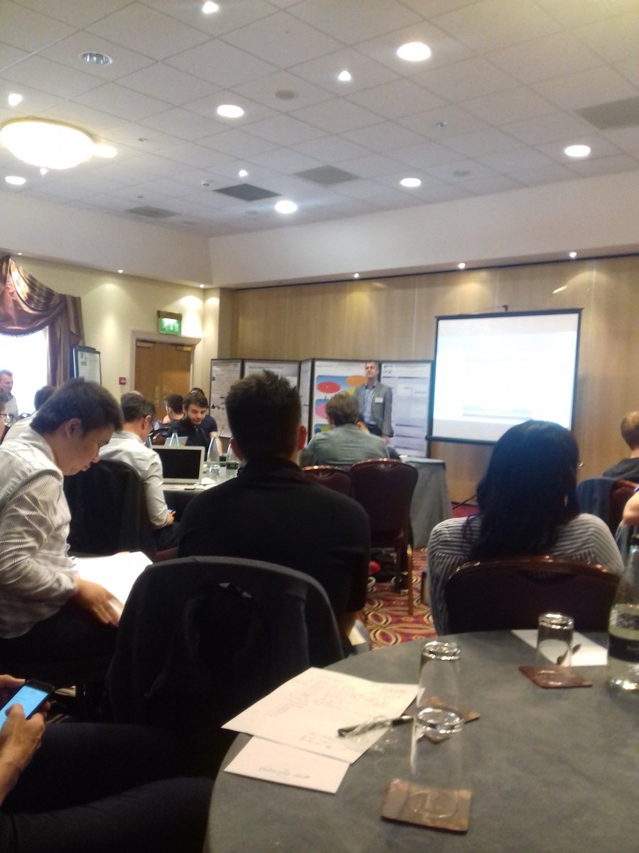 Attending the Centre for Doctoral Training in Cloud Computing fo Big Data Industry Retreat today.  Such amazing presentations from our fabulous CDT students, working on great projects - with some pretty cool companies including P&amp;G, Akzonobel and Red Hat!