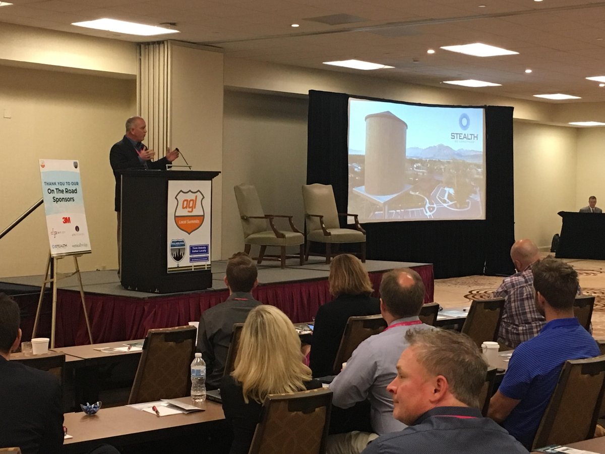 AGLMediaGrp's tweet photo. Ken Wedholm from @STEALTHsite addressing atendees on STEALTH Small Cell Concealments. #AGLPhilly #AGLSummits https://t.co/QctOOLGgcr