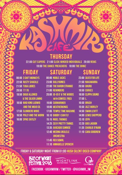 Hello! I don't tweet much but I am VERY excited to be playing at <a href="/Kashmir_IW/">Kashmir Cafe</a> at <a href="/IsleOfWightFest/">Isle of Wight Festival</a> next weekend! :D Who's going to be there?!! xxx