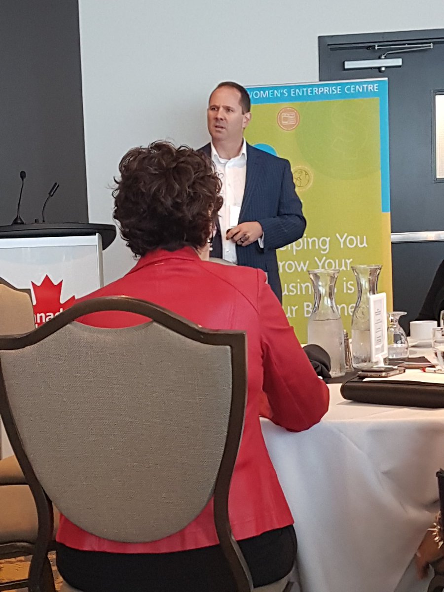 Marketing_L2's tweet photo. "Every aspect of our lives is online. What happens if someone gets a hold of your phone, what can they access about you or your business."
@WECManitoba @DiamondGallery2 . #PearlsofwisdomWECM #businessbreakfast @hexigent https://t.co/YofMFXqHnA