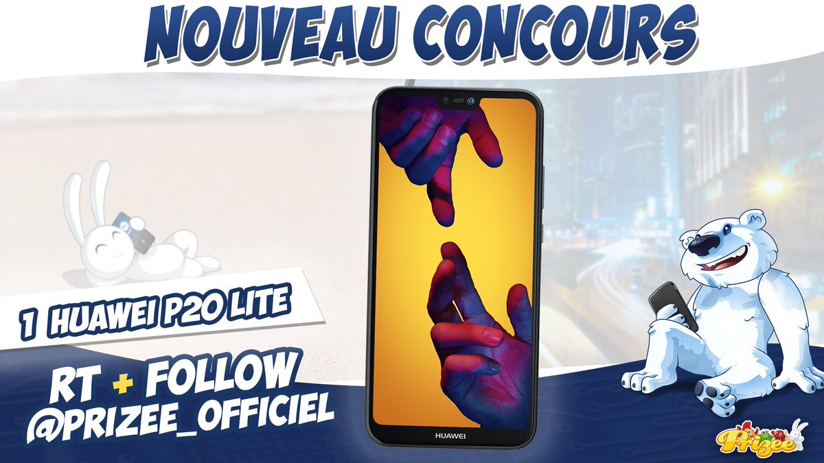 prizee_officiel's tweet photo. 🎁🎁 Info #JeuConcours 🎁🎁 
Plus que 24h pour tenter de gagner avec #Prizee le HUAWEI P20 LITE  !! #RT + #Follow @prizee_officiel 🍀🍀 Bonne chance à tous 🍀🍀  #Jeu #Concours #Cadeau #Smartphone #Huawei #P20Lite https://t.co/6ifNIRYSDL