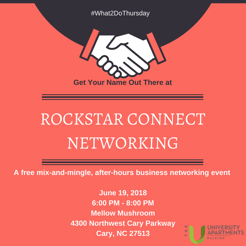 It's never to early to start networking and making connections! Go make your own while eating good food at Mellow Mushroom in on Cary Parkway. #what2dothursday #horizonstudentraleigh #weloveu