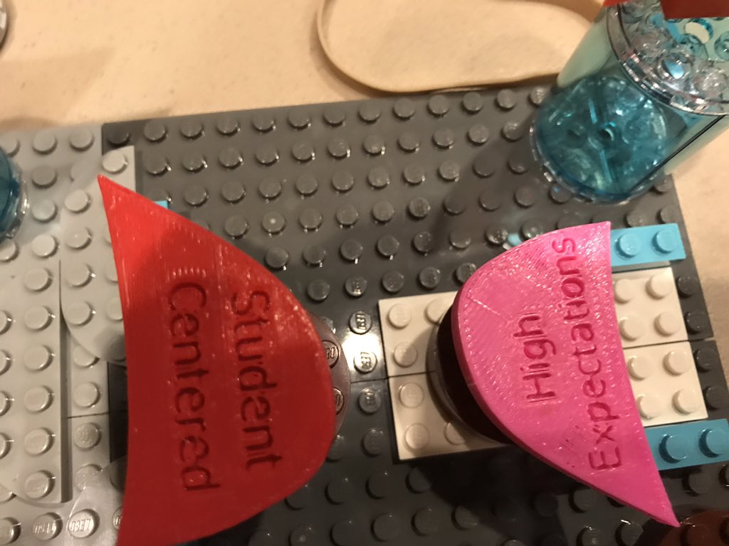 DrBevREmory's tweet photo. Love these core values legos! Awesome! Printed on a 3D printer. #wsfcscv https://t.co/CnwX1dVgZW