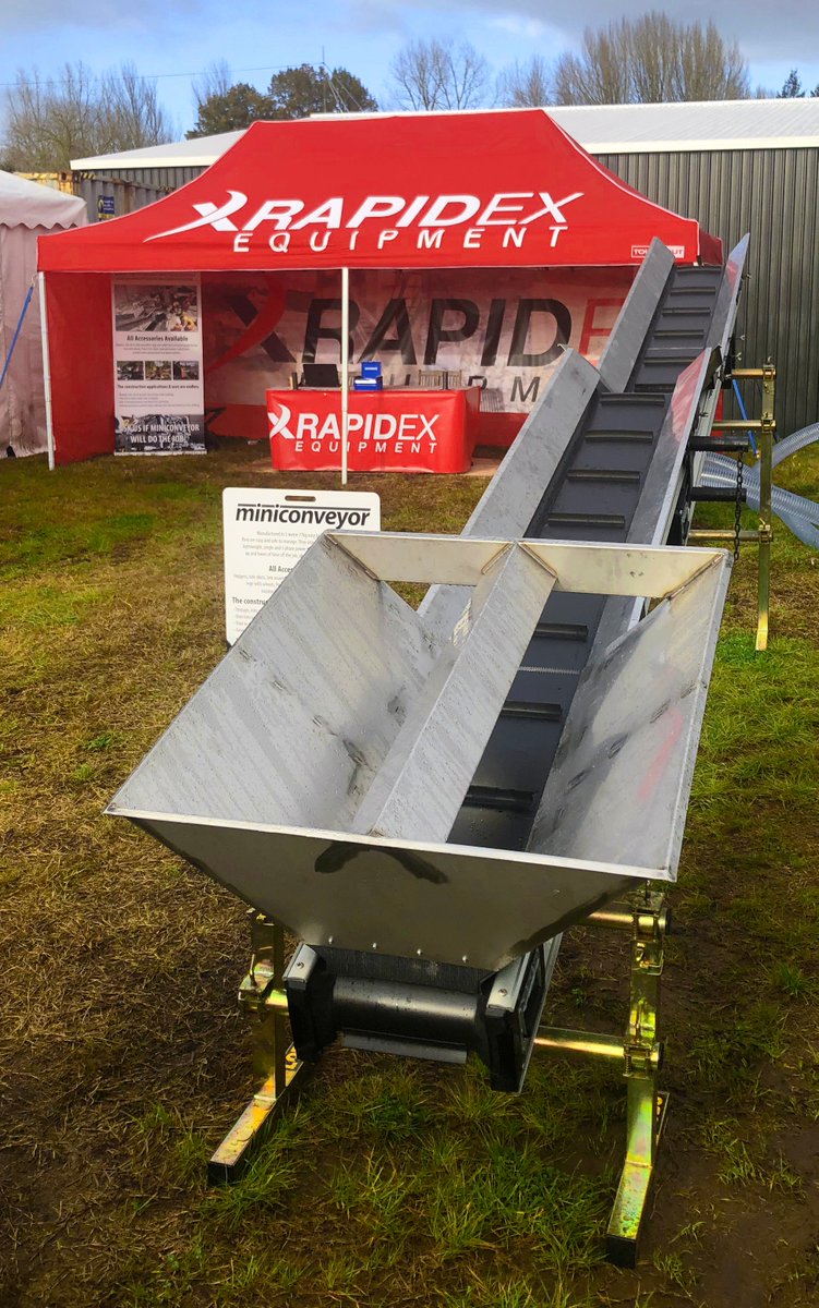 Miniconveyor's tweet photo. Mystery Creek @FieldaysNZ are here! Don't miss out on our powerful, portable Miniconveyor. Visit RapidEx Equipment at site D54 to take a closer look! #fieldays2018 https://t.co/Nd1JyHbM8v