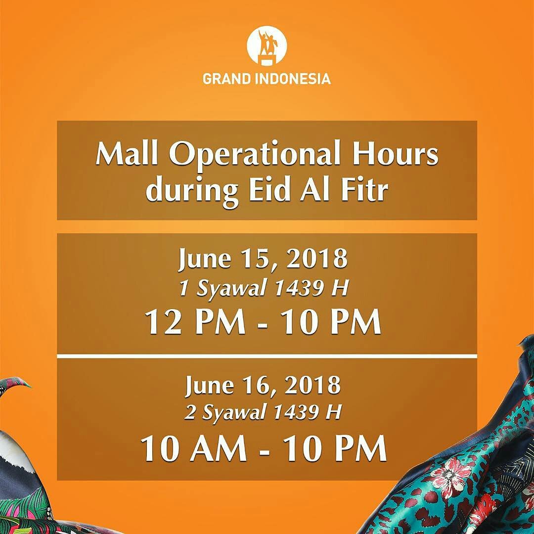 GCARD_GI's tweet photo. Dear valued customers.

Due to Eid Mubarak, we're changing our operational hours at 12PM-10PM on Fri, 15 06 18
.
The mall will be return to regular operational hours at 10AM-10PM start frm Sat, 16 06 18.
.
May your days be filled with happiness &amp; blessings, Happy Eid Mubarak! https://t.co/QRdKBKfYQ9