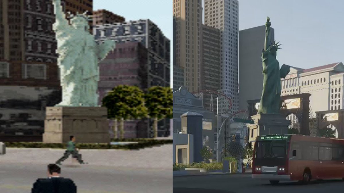 VortexLeBelge's tweet image. #TheCrew2 vs #DRIVER2 in #lasvegasstrip comparison !