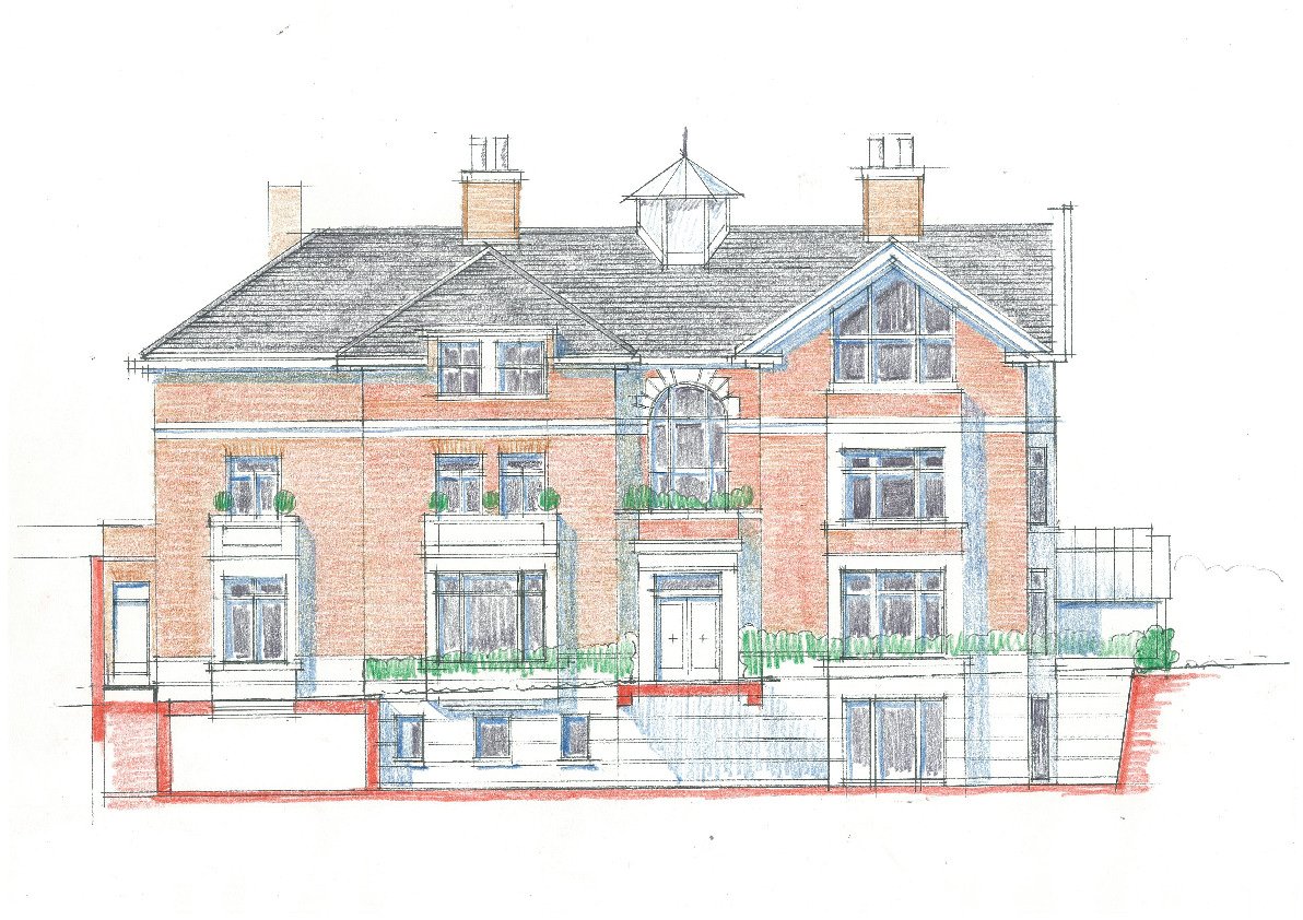 #ARTchitecture Fridays - one of the 1st ever drawings of our project on @KensingtonRoyal Gardens, 3, Palace Green.
.
Read more about this project here: colwynfoulkes.co.uk/palace-green
.
#sketchoftheday #sketch #design #architecture #buildingdoodle #architecturelovers #London #palacegreen