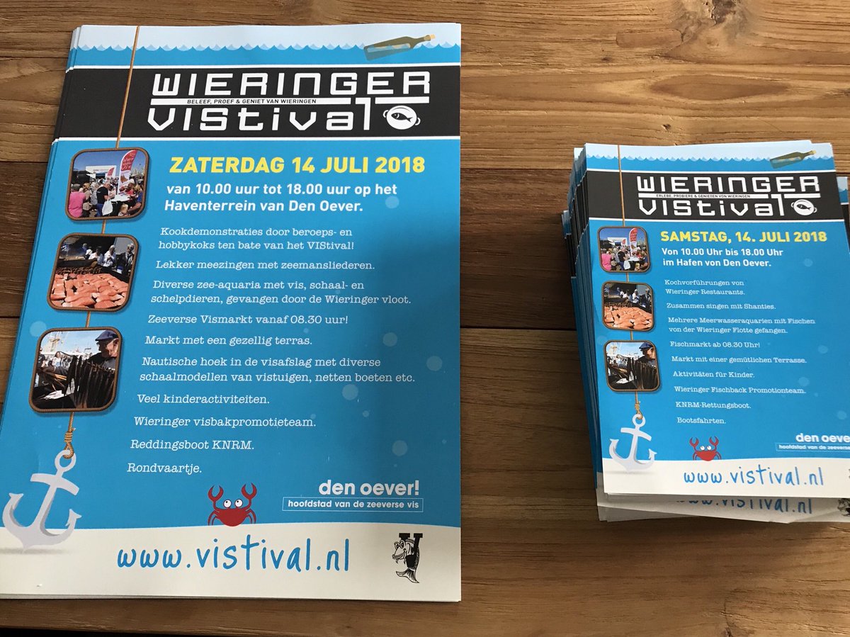 Alle folders weer binnen kunnen ze weer rondbrengen in ons dorp