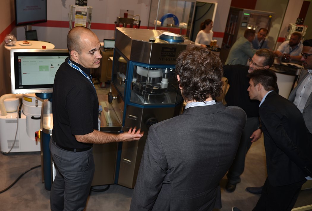 NatoliEng's tweet photo. Stop by Hall 3.1 Booth F13 to check out our R&D #tabletpresses in action at #ACHEMA18! https://t.co/HQMc7PNGoK