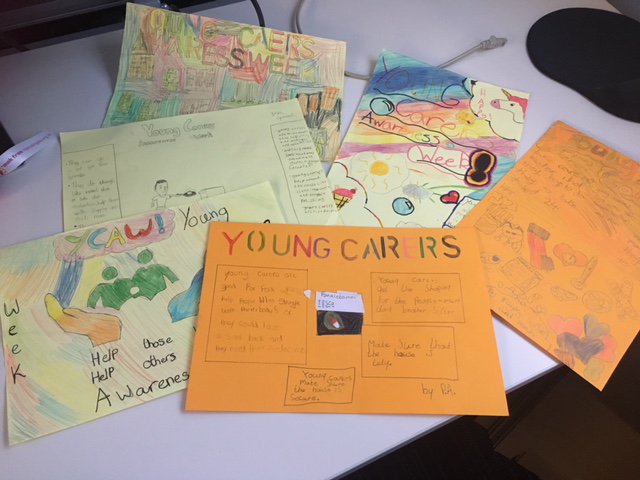 NA_Carers's tweet photo. @SJOIrvine school entry, to raise awareness of @carersweek across @North_Ayrshire Watch out for these being displayed tomorrow at our stall in CHouse, make sure to vote for your fave @NAC_EYE #wecare #buildingacaringcommunity @Fiowat37 @isabel_marr https://t.co/8C44BPCaXJ