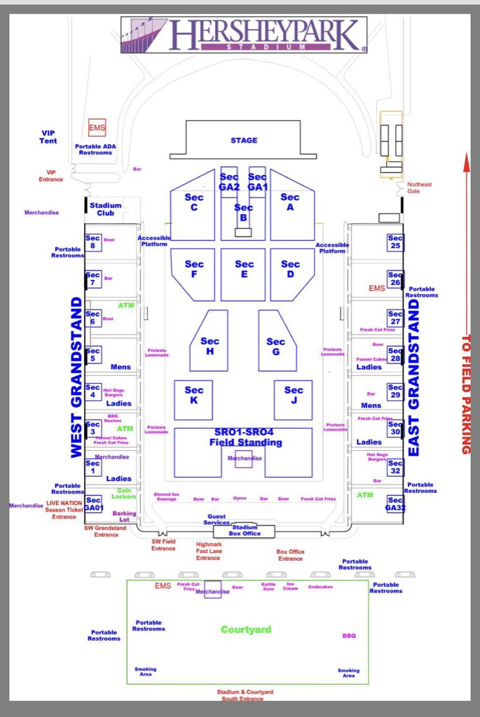 Harry Styles Hershey Seating Chart