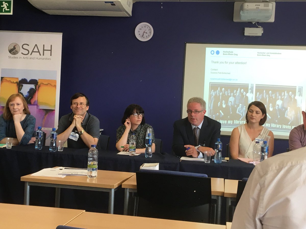 BenneryM's tweet photo. #dbslib18 really looking forward to the OA debate delighted to see @LauraRooneyF on the pan @hselibrary https://t.co/6d15DF6rH6