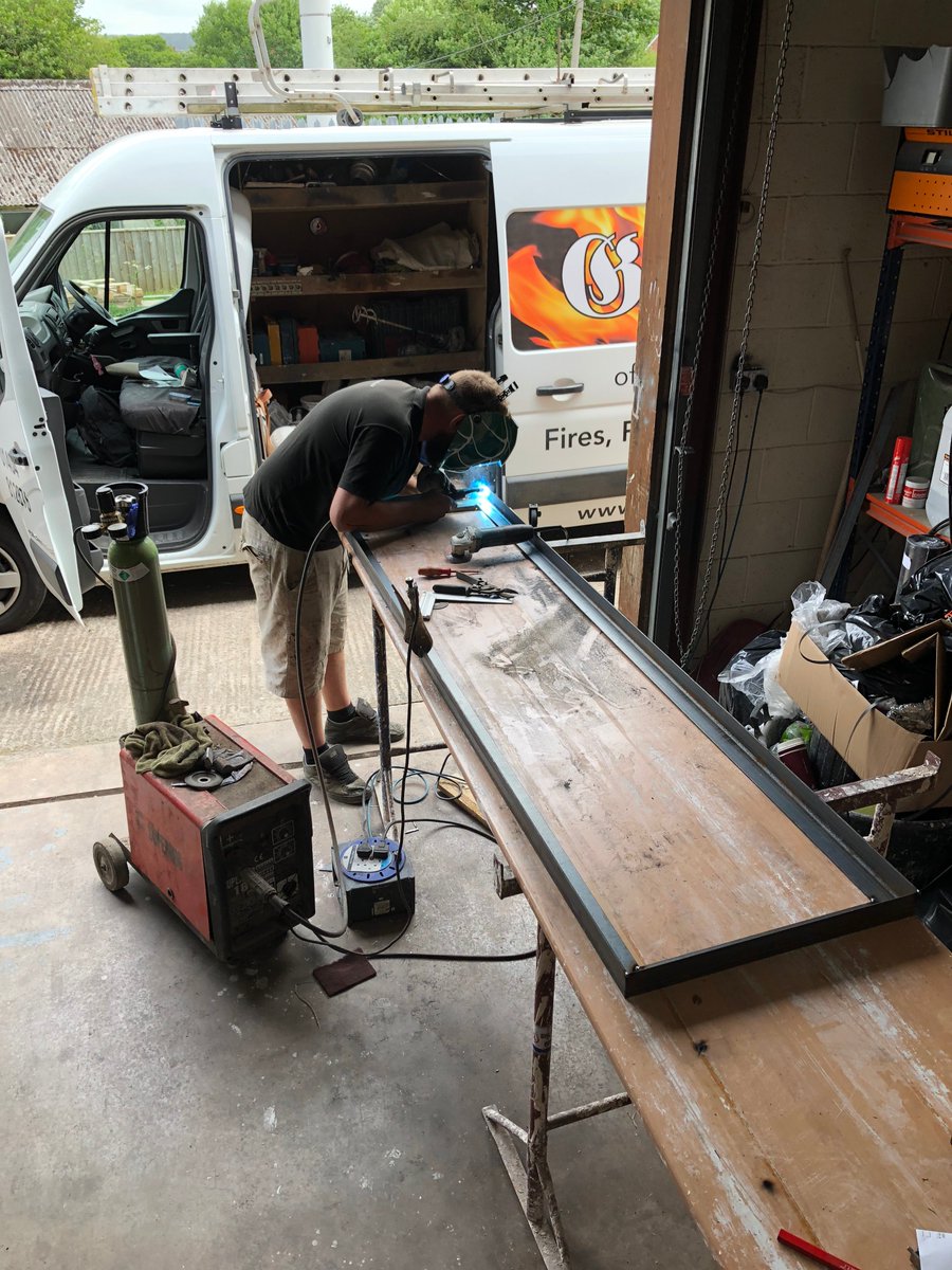 grandissonfires's tweet photo. Our in house team are today creating on a steel frame structure for an industrial style woodburning stove installation that we designed on behalf of a client.
This will look great when its all done. https://t.co/Szk2S8D6st