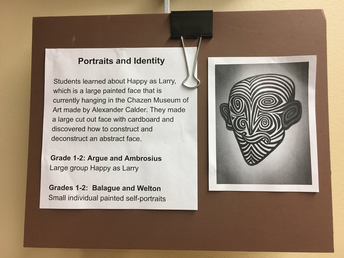 AccessCHC's tweet photo. It's new art day in the dental waiting area at our  Joyce &amp; Marshall Erdman Clinic! Enjoy these large faces inspired by Alexander Calder's "Happy as Larry" created by 1st &amp; 2nd graders at Midvale Elementary School @MMSDschools #BuildingCommunity https://t.co/3kxRNPyEbQ