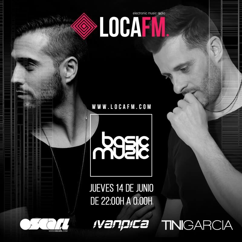 BasicMusicRadio's tweet photo. Tonight our special guest @oscarlmusic @tinigarcia34 
Live at 22:00 hrs cest @locafm https://t.co/M1ujrEnzdN