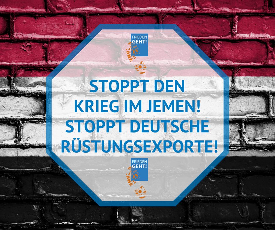 Frieden_geht's tweet photo. Stoppt den Krieg im #Jemen! Stoppt deutsche Rüstungsexporte! Der Angriff auf den jemenitischen Hafen Hodeidah hat begonnen. Die UN hat sich zurückgezogen und befürchtet das Schlimmste: 250.000 Menschen könnten bei diesem Angriff unmittelbar ihr Leben verlieren. #Friedengeht https://t.co/RywV4NMJBH