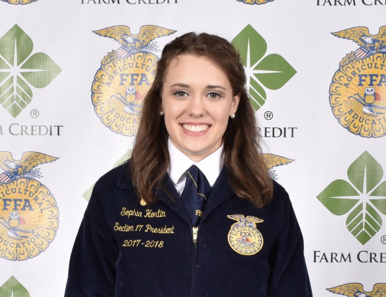 IllinoisFFA's tweet photo. Congratulations to Sophia Hortin of the Fisher FFA Chapter for being elected the 2018-2019 State FFA President! #ILFFACONV18 #BeBold https://t.co/9C3UwObldQ