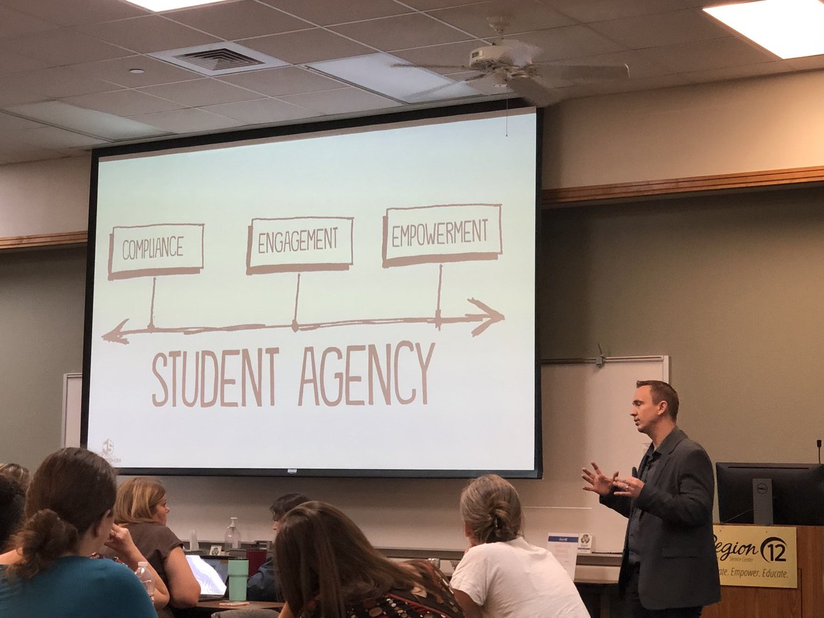 techexpeditions's tweet image. Powerful message from @spencerideas about student agency #r12transformEd