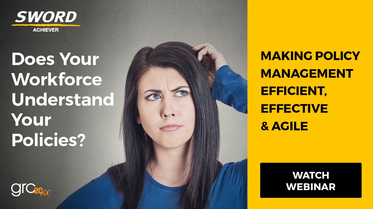 SwordAchiever's tweet photo. Watch The Webinar: Making Policy Management Efficient, Effective &amp; Agile Across the Enterprise - Making Policy Management Efficient, Effective &amp; Agile Across the Enterprise https://t.co/kDomwx1T4m https://t.co/D730QJM3Zr