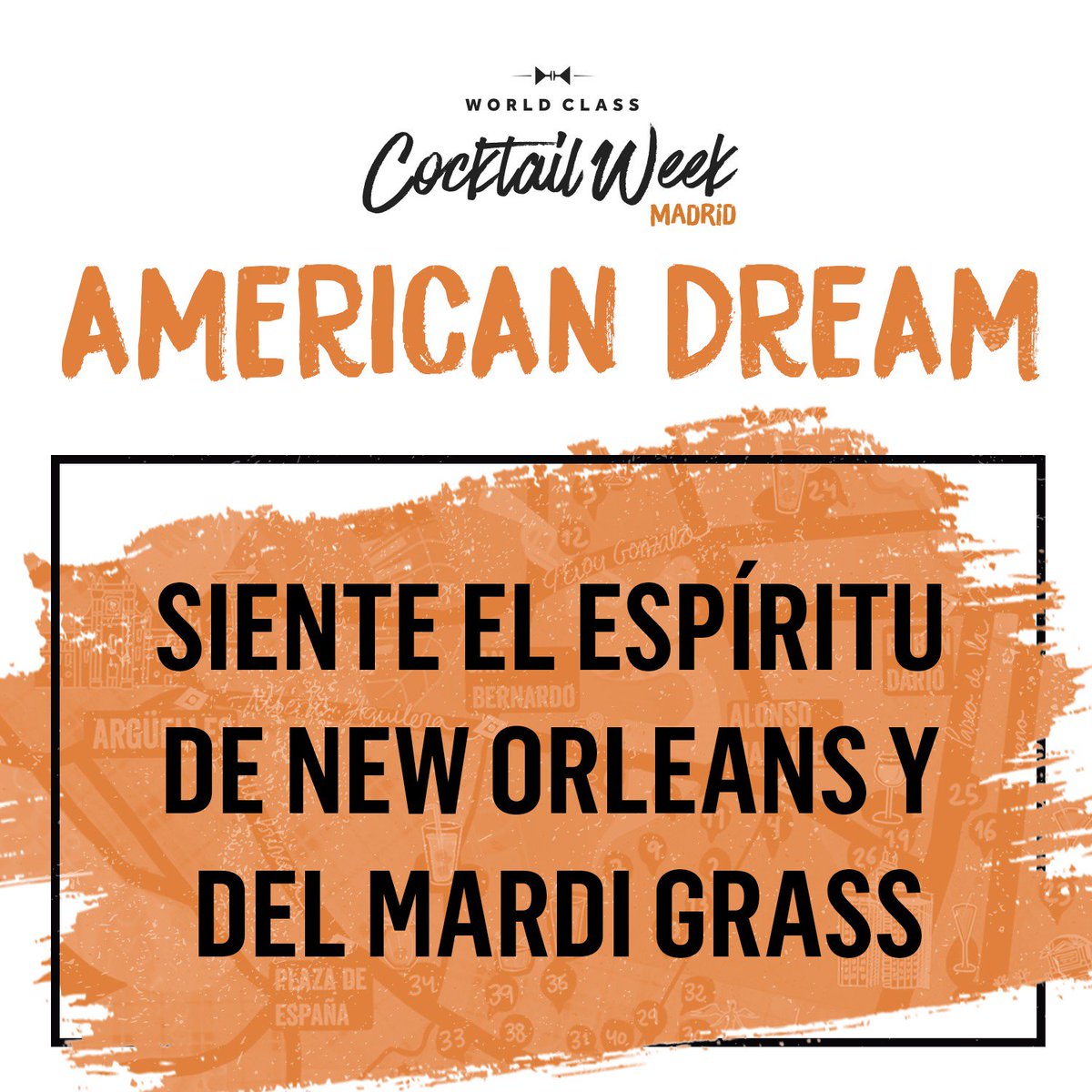 WorldClassSpain's tweet photo. El espíritu de Nueva Orleans se traslada a #AmericanDream, en Malasaña y Fuencarral, donde disfrutar de los cócteles más americanos. #WorldClassCocktailWeek.
@1862DryBar @AreiaChillOut @AutoresCafe @Azoteabarcelo @gramabar @HotelUrso @Lola09Madrid @perrachicamad @Saporem_ https://t.co/7WzsxA2a0t