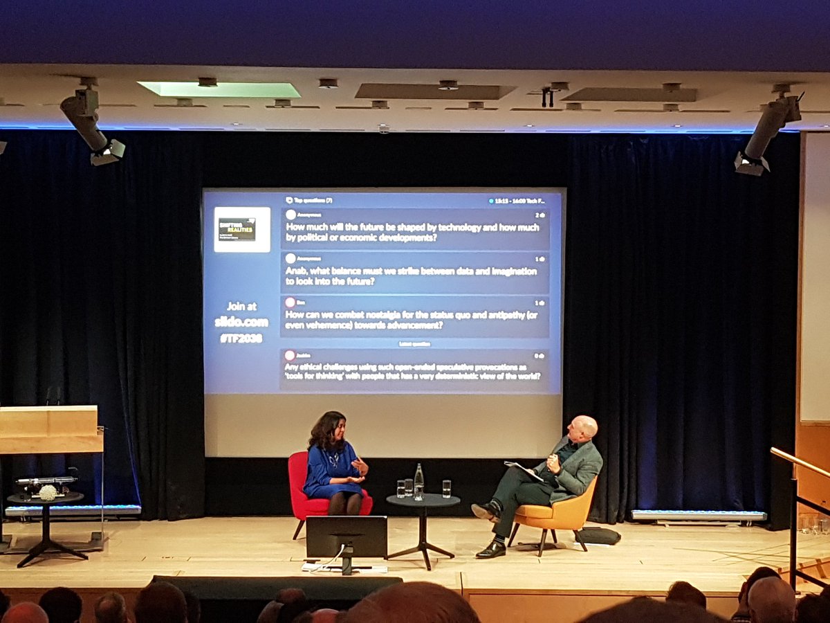 G_innovates's tweet photo. @anabjain of @Superflux talks about creating realistic futures as a responsible designer. Great work! #TF2038 #technology #future #responsibleinnovation #socialinnovation https://t.co/DbIVm3xdos