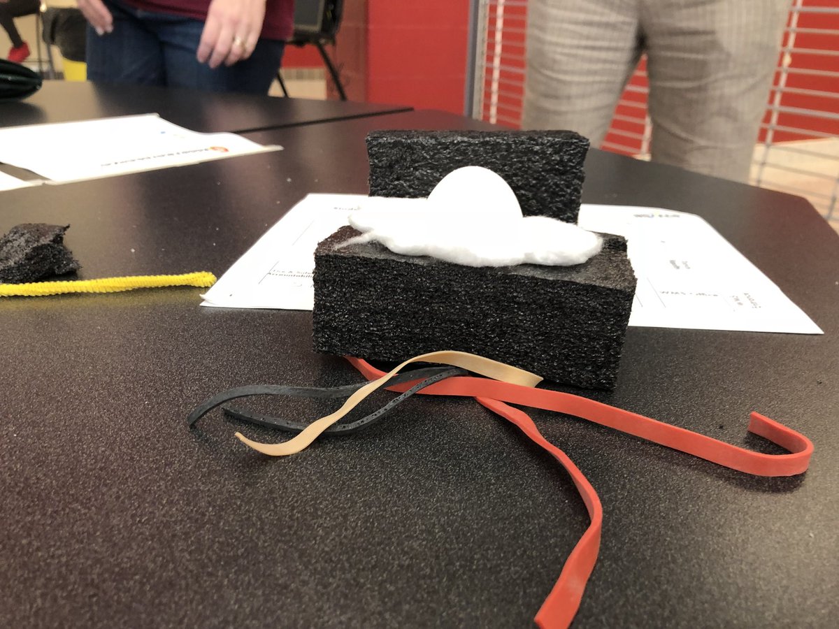TeacherHarwood's tweet photo. Twelve feet and our student didn’t crack under the pressure! @SciCoachOv @wsfcs #wsfcscv #studentcentered https://t.co/BabImyRPuT