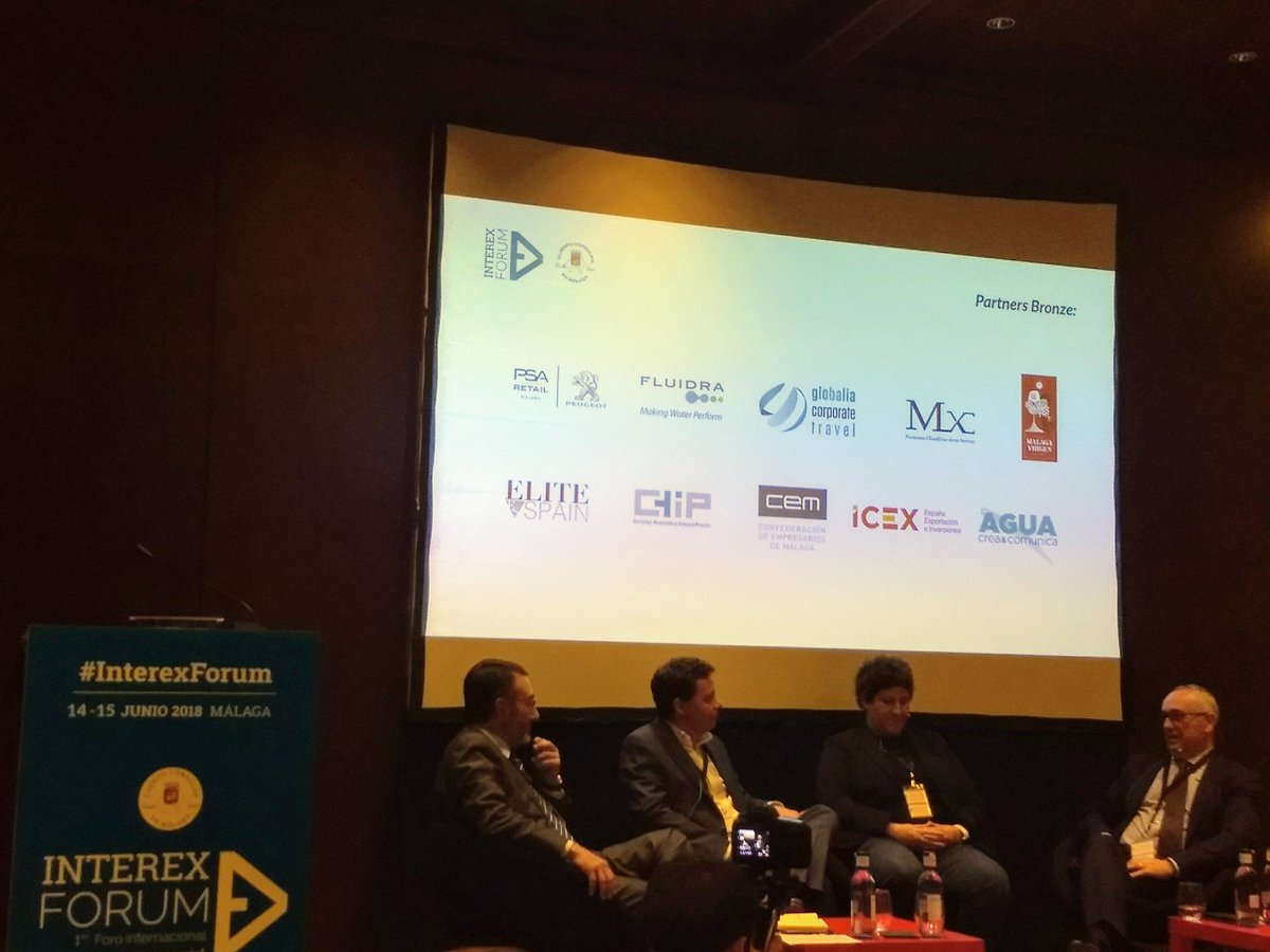 InfoDiplomacia's tweet photo. "Movilidad internacional de los empleados" Genelva Echávarri de @imagine_global, Pedro Rubio de @AERTECsol_es, y Antonio Rojas de @premogroup #INTEREXForum https://t.co/a3UGLiB6zV