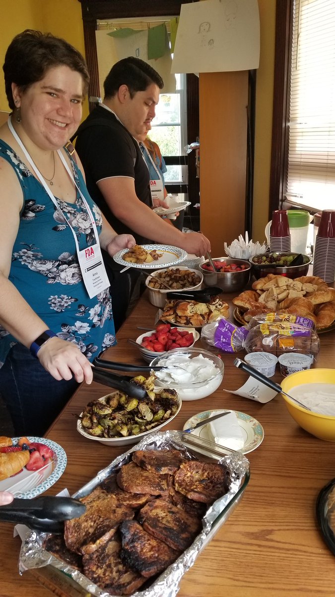 DirectorsLabCHI's tweet image. #tcg18 has begun! Anna dives in to the generous offerings from the art activists at Art House, who are hosting a group of conference attendees this morning to share the stories of the work they're doing here in the community.
